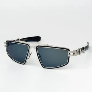 Balmain | Accessories | Balmain Men Sunglasses Silver Blue  display picture 1